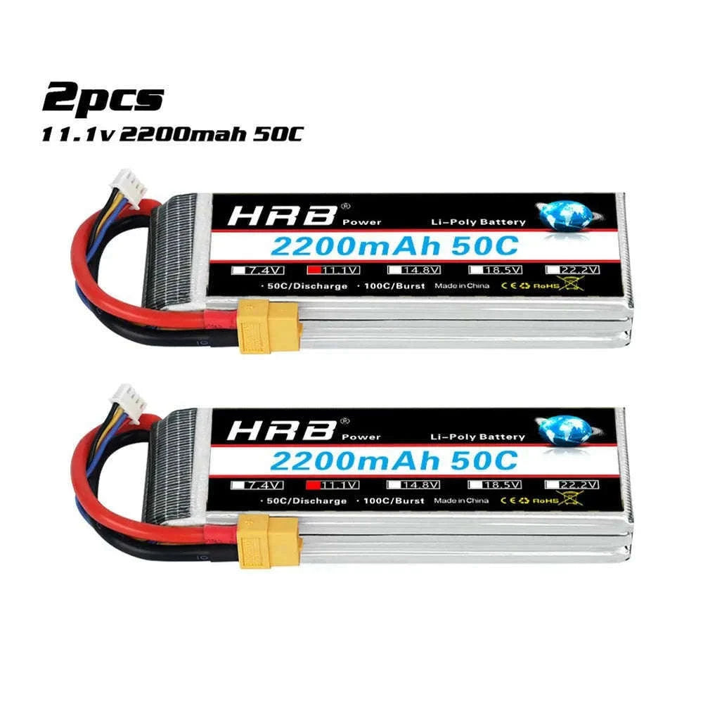 3S 2200mAh LiPo Battery with XT60 Plug for RC Models-3S 2200mah XT60 1PC / france