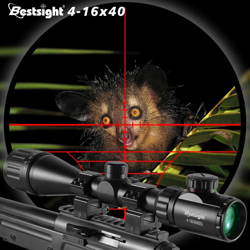 4-16x40 AOE Illuminated Rifle Scope-11mm / france