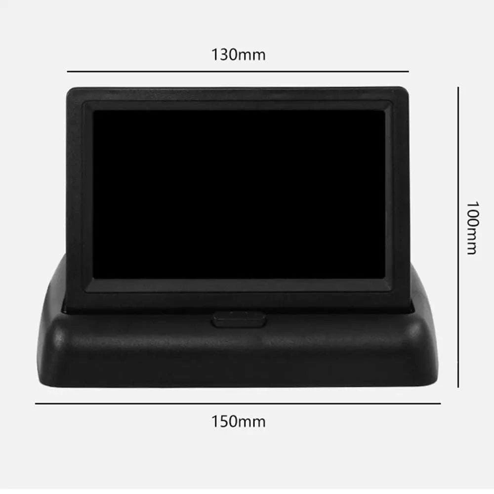 4.3" Folding Car Monitor with Rear View Camera and 8 LED Backup-China Mainland