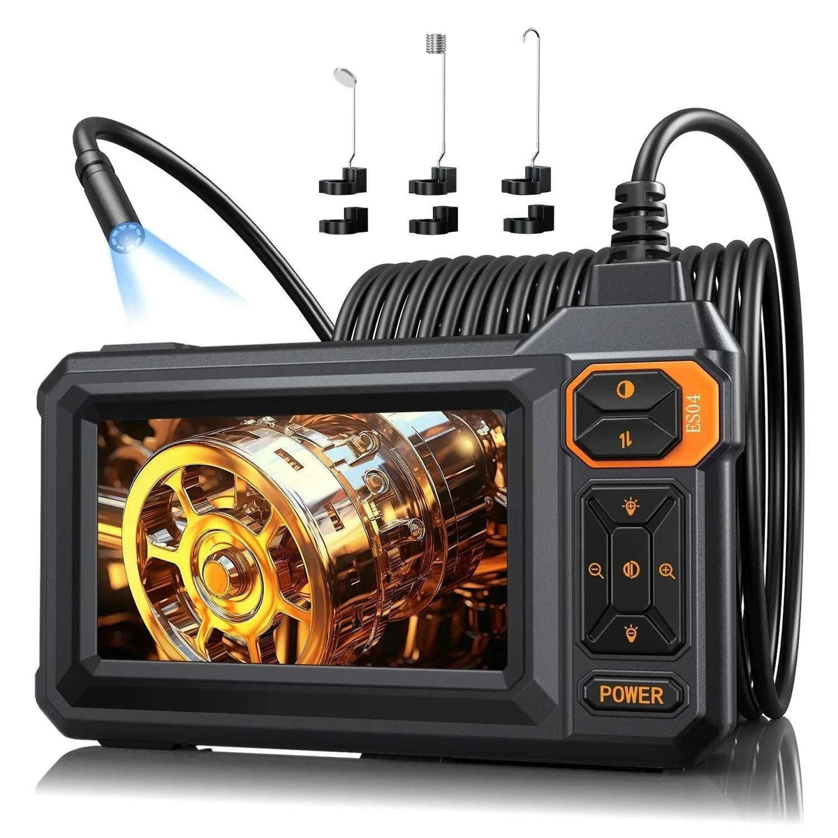 4.3" HD Endoscope Camera with Screen 16.5ft Cable Pipe Inspection-black / 5M / 8mm|United States