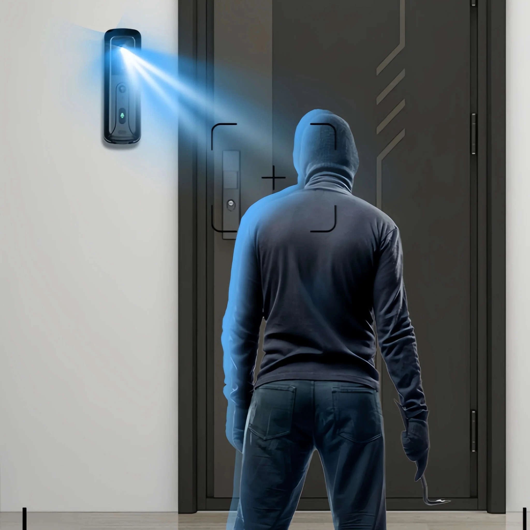 4.3 inch IPS Smart Video Doorbell-White / GERMANY