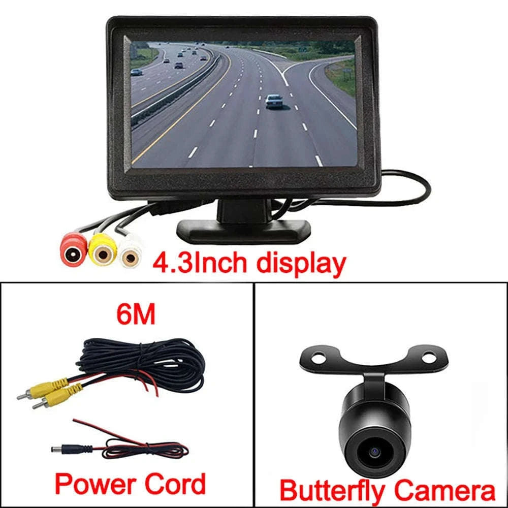 4.3 Inch Rear View Camera Monitor for Safer Parking-X116-4LED Camera