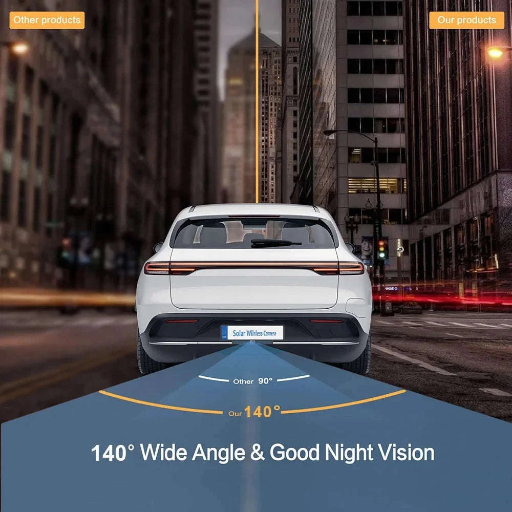 4.3 Inch Solar Vehicle Wireless Reverse Camera with 1080P Monitor-Solar Vehicle Camera / france