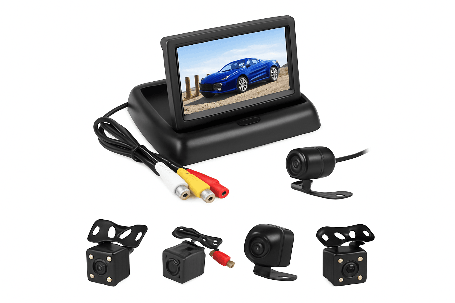 4.3 Inch TFT LCD Car Rearview Monitor for Clear Reversing-with camera wired01 / CHINA
