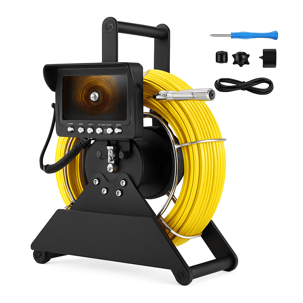 4.3" Sewer Pipe Inspection Camera with DVR Recording-17MM with DVR / CHINA / 20m