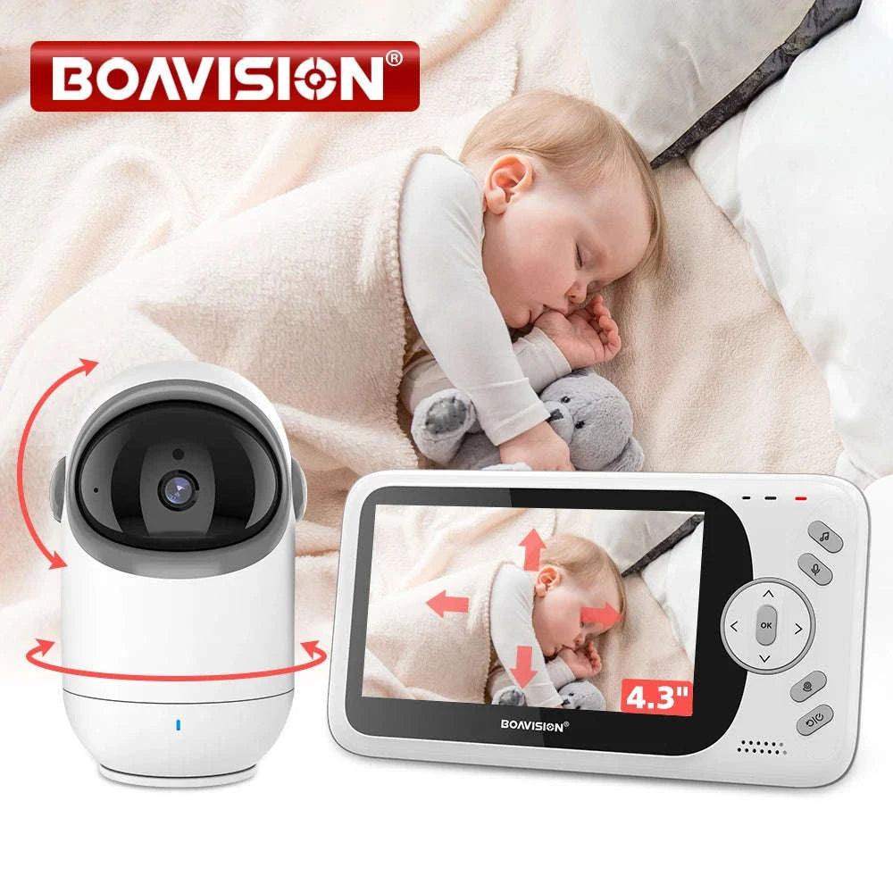 4.3” Wireless Baby Monitor with Pan‑Tilt Camera-BOA-VB801-US / CHINA