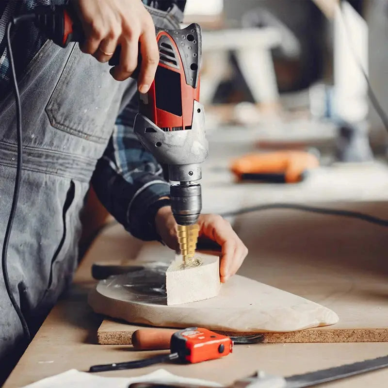 4-32 mm 4-20 mm HSS Titanium Coated Step Drill Bit High Speed Steel Metal Wood Hole Cutter Cone Drilling Tool Spy-shop.com