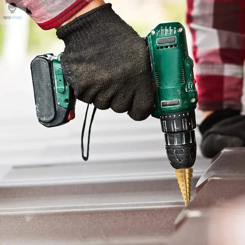 4-32 mm 4-20 mm HSS Titanium Coated Step Drill Bit High Speed Steel Metal Wood Hole Cutter Cone Drilling Tool Spy-shop.com