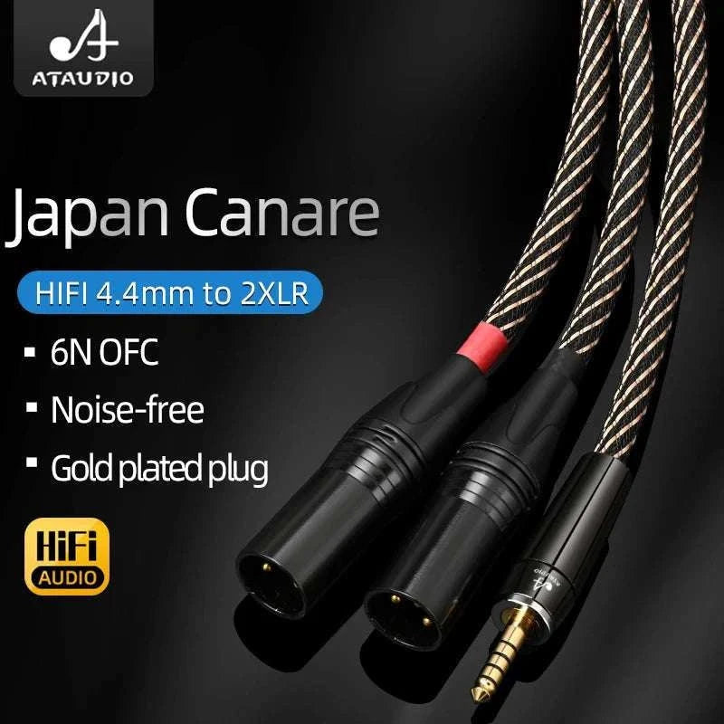 4.4mm Balanced to Dual XLR Cable for HiFi Audio and Studio Use-1.5m / 4.4mm to 2xlr male