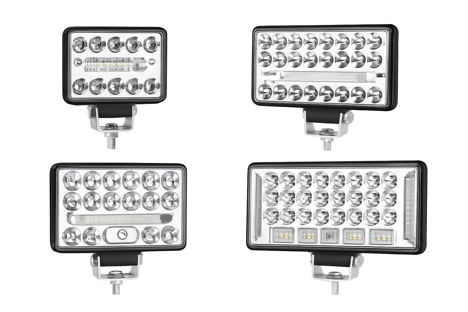 4'' 5'' 6'' 7 инча LED светлинна лента за офроуд, точков и наводняващ LED работен светлинен източник за камион, кола, лодка, трактор, 4x4, ATV фарове 12V 24V