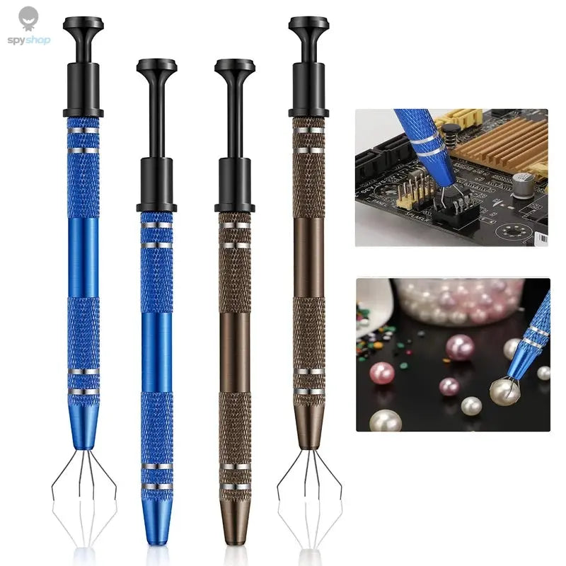 4-Claw IC Chip Extractor Remover Tool Precision Parts Grabber Extractor Pick Up Puller for Electronic Component Nuts Repair Tool