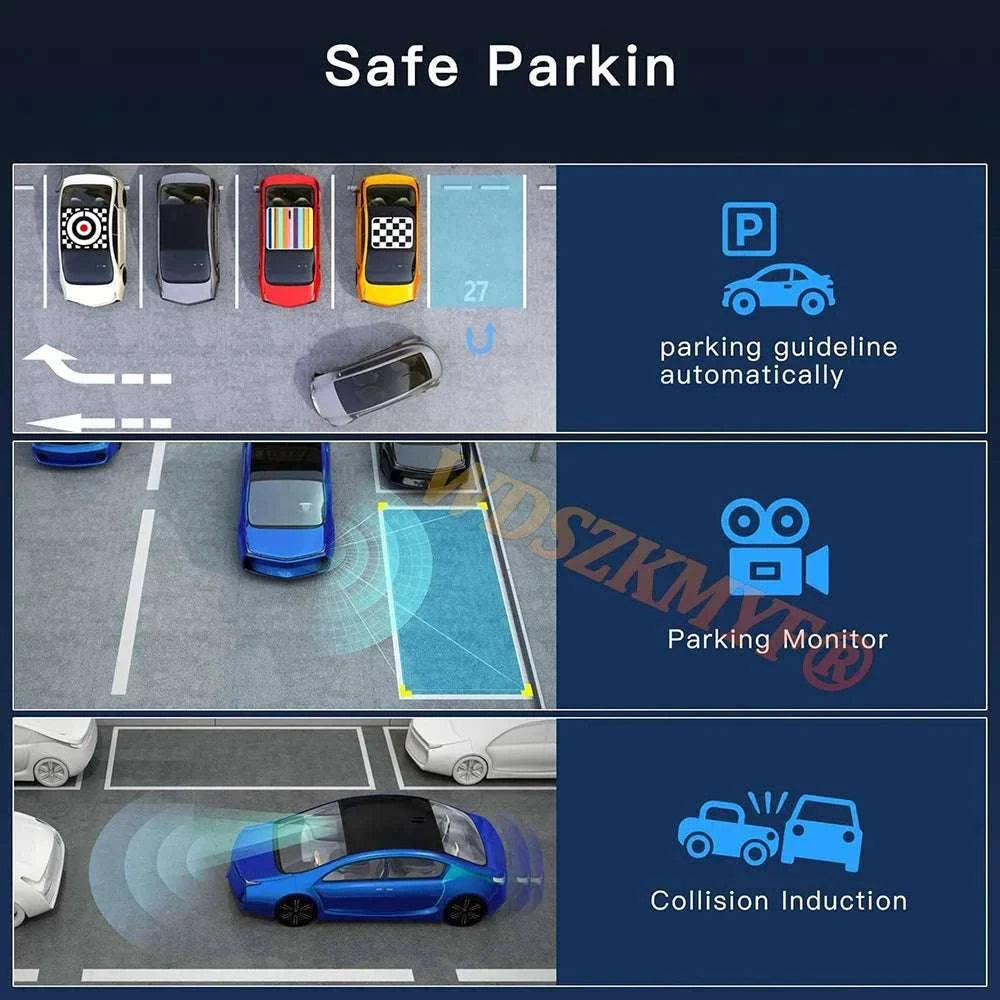 4-Channel 360° WiFi Dash Cam with 1080P Recording & Parking Monitor-X145-WIFI 24H / 64G