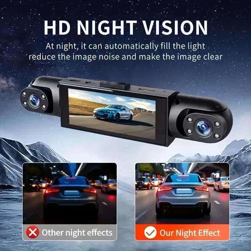 4 Channel Dash Cam 360° Car Video Recorder with Night Vision and Parking Monitor-4ch dash cam / No SD Card