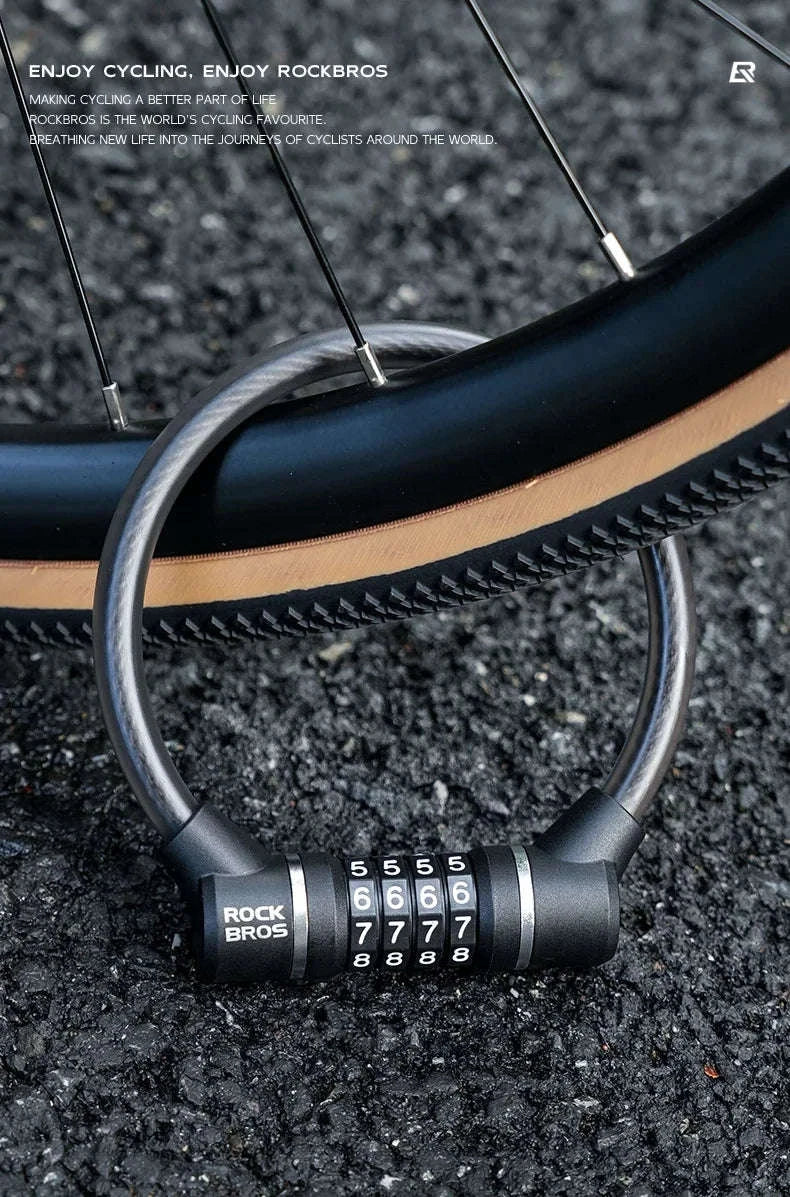 4-Digit Steel Cable Bicycle Lock, 29cm-32120007001