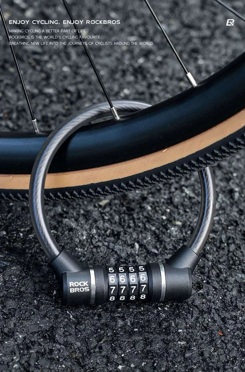 4-Digit Steel Cable Bicycle Lock, 29cm-32120007001
