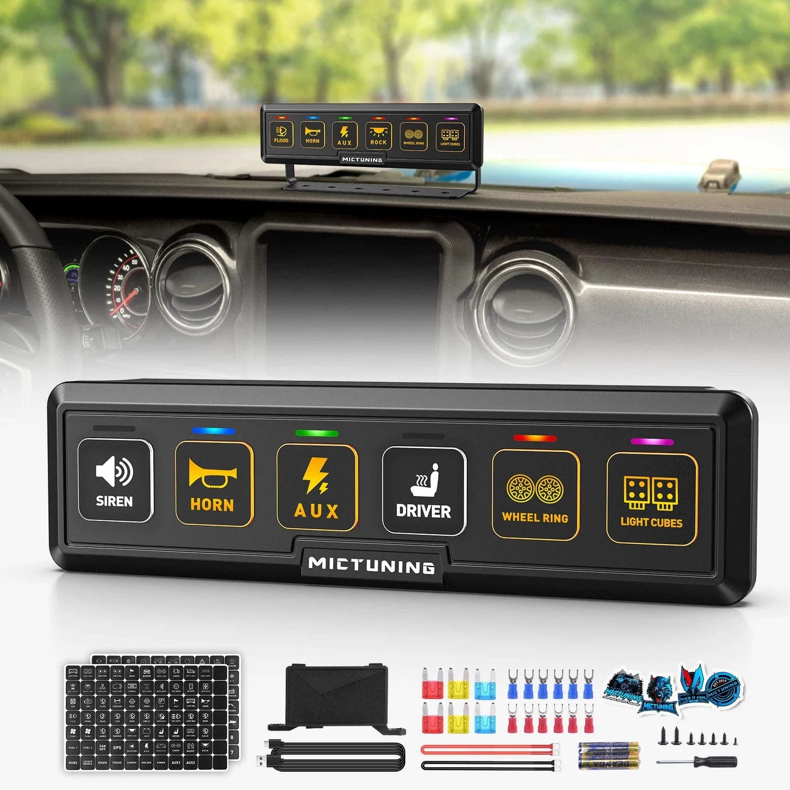 4-Gang/6-Gang Wireless Switch Panel for Car-BB40 / China Mainland