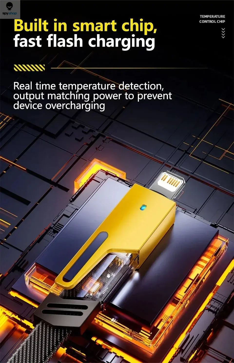 4 in 1 Mecha Fast Charging Data Cable Cord PD 27W For iPhone 15 Samsung Xiaomi 65W USB Type C Multi Port Quick Charge Wire Line Spy-shop.com