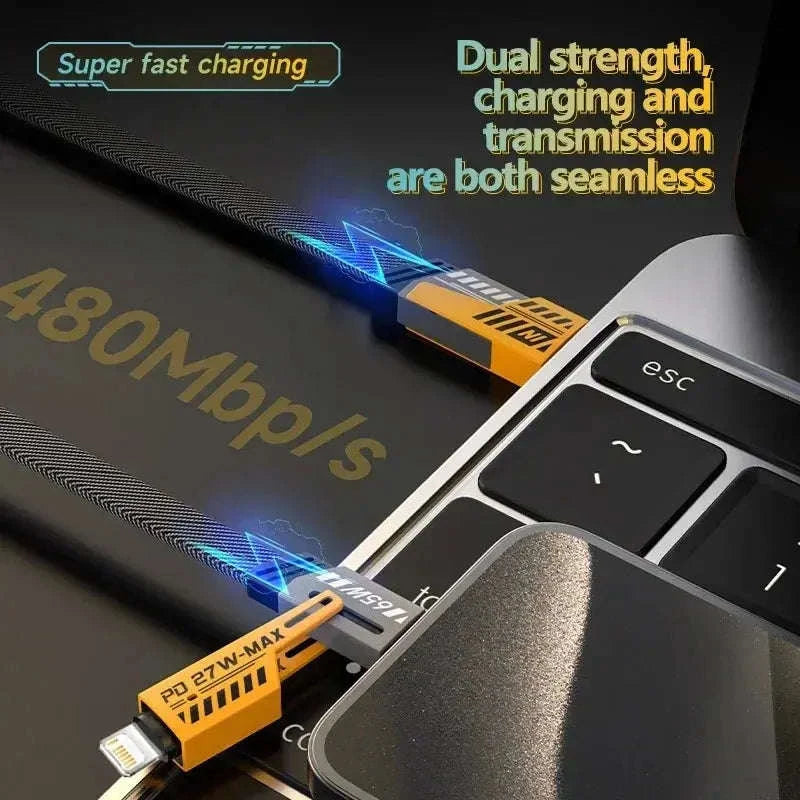 4 in 1 Mecha Fast Charging Data Cable-4 in 1 Cable / 1.5m