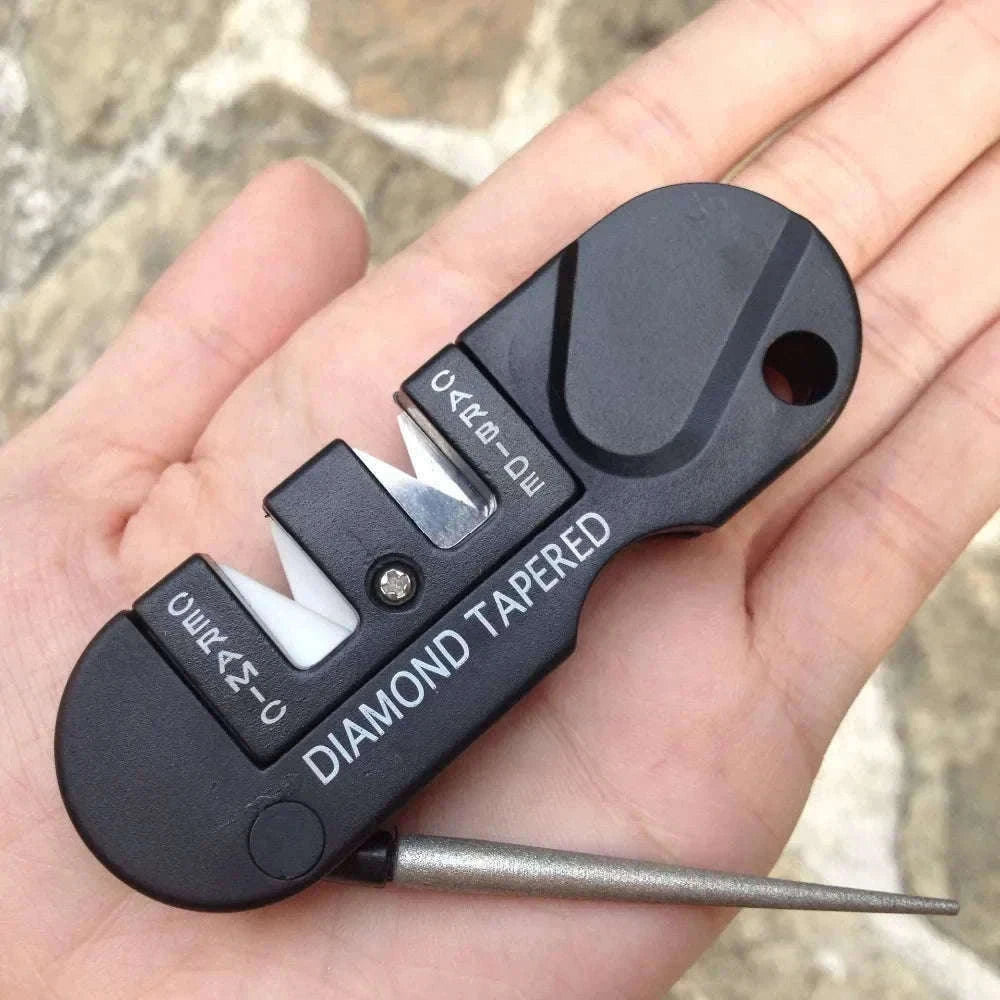 4-in-1 Portable Knife Sharpener for Outdoor Blades-WHITE / Style A
