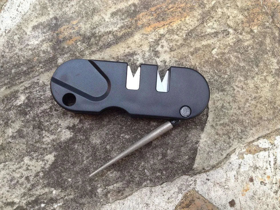 4-in-1 Portable Tungsten Ceramic Carbide Knife Sharpener Tool-WHITE / Style A