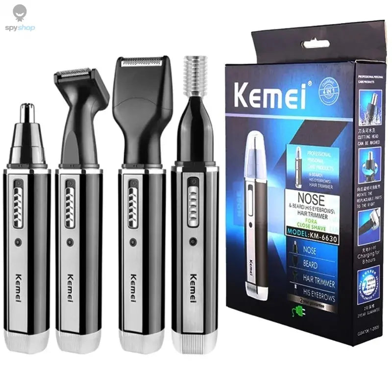 4 in 1 trimmer for men Electric Nose and ear trimmer Rechargeable Trimmer For Hair Beard Nose And Ear Cleaner Grooming Set Spy-shop.com