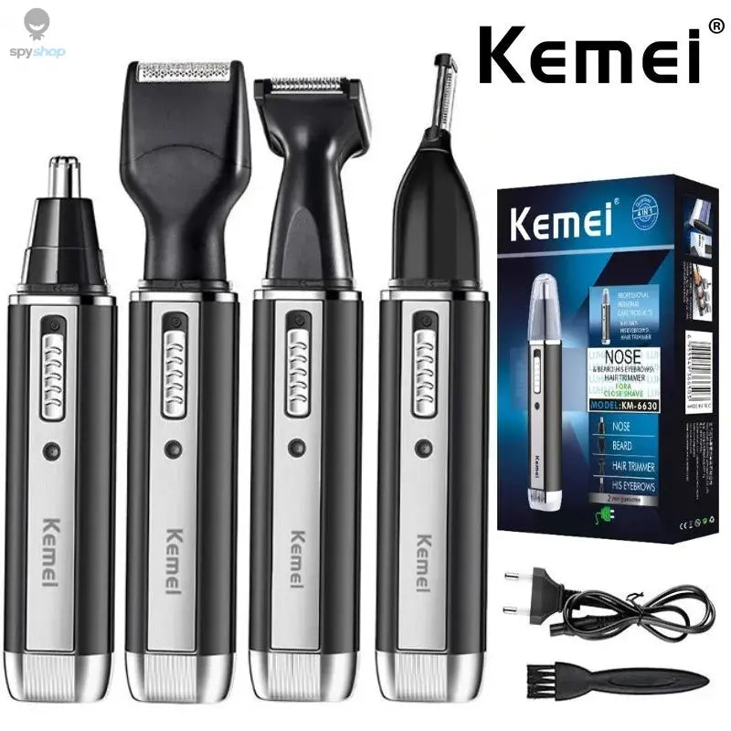 4 in 1 trimmer for men Electric Nose and ear trimmer Rechargeable Trimmer For Hair Beard Nose And Ear Cleaner Grooming Set Spy-shop.com