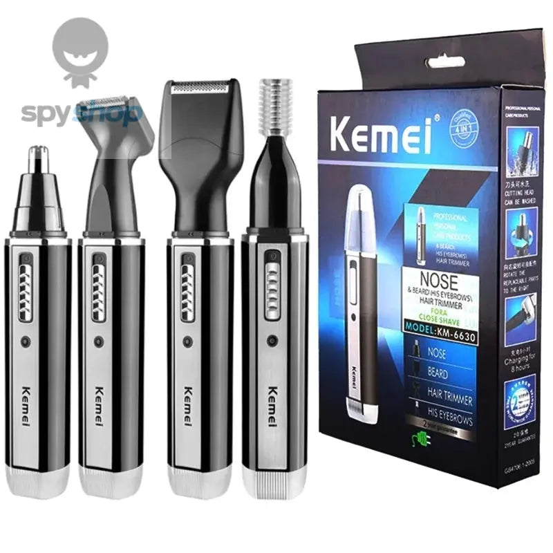 4 in 1 trimmer for men Electric Nose and ear trimmer Rechargeable Trimmer For Hair Beard Nose And Ear Cleaner Grooming Set Spy-shop.com