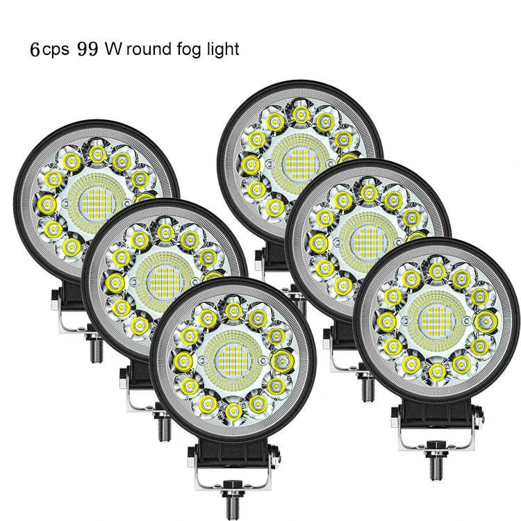 4 Inch 102W LED Work Light Bar 12V 24V-4pcs round 99W