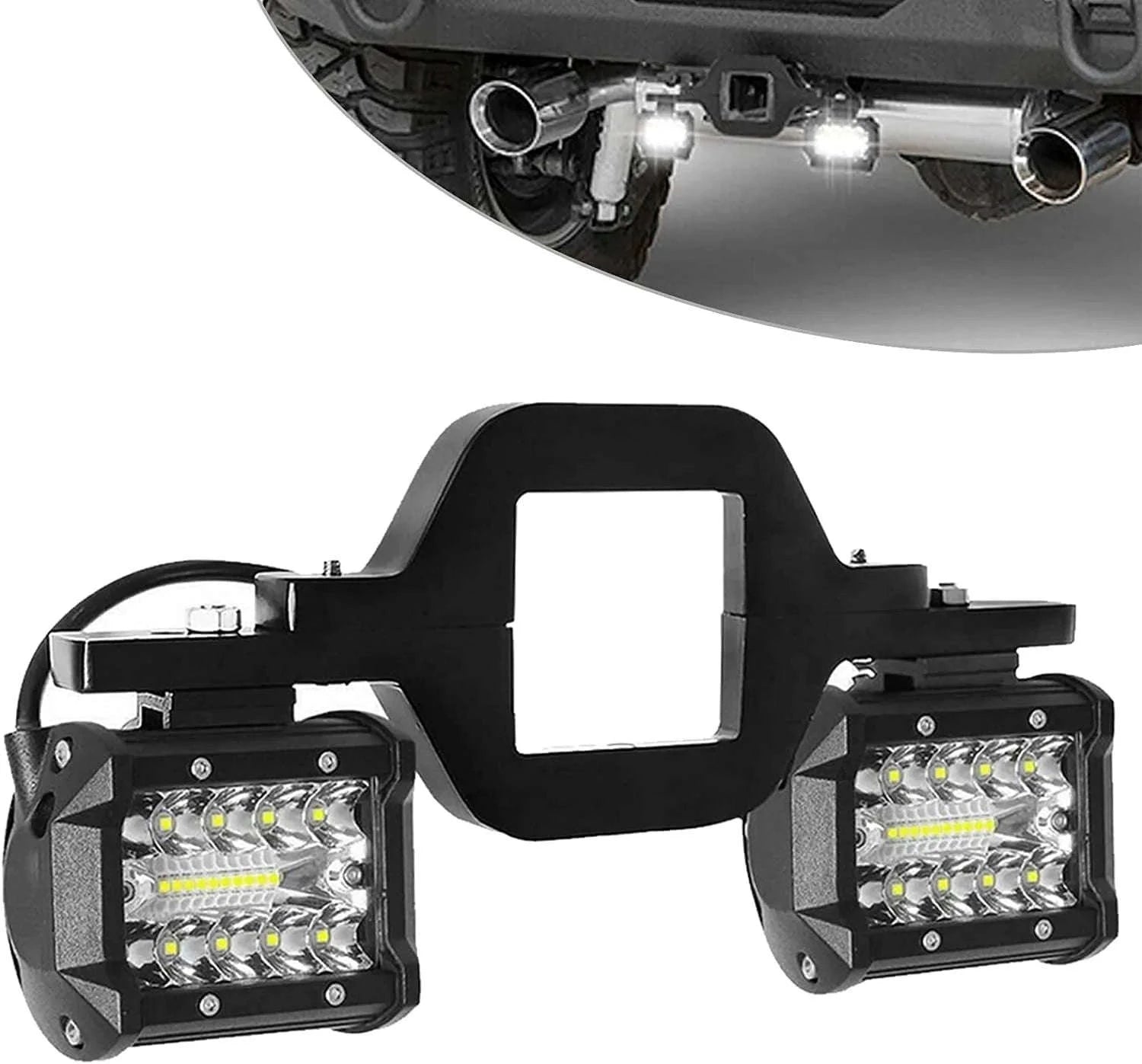 4 Inch 60W Work Light with Tow Hitch Mount-light-2pcs