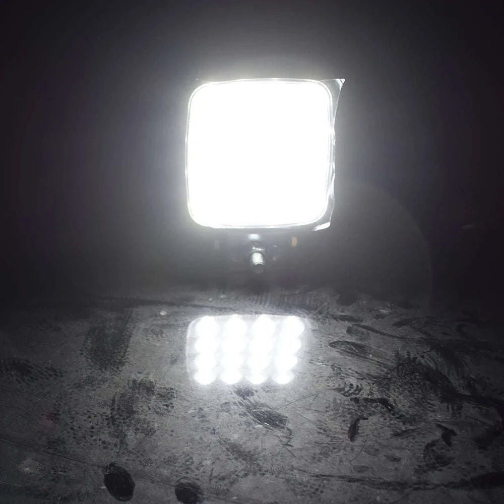 4 Inch LED Flood Light 12V/24V 48W 6240lm IP67-WHITE / 6000K