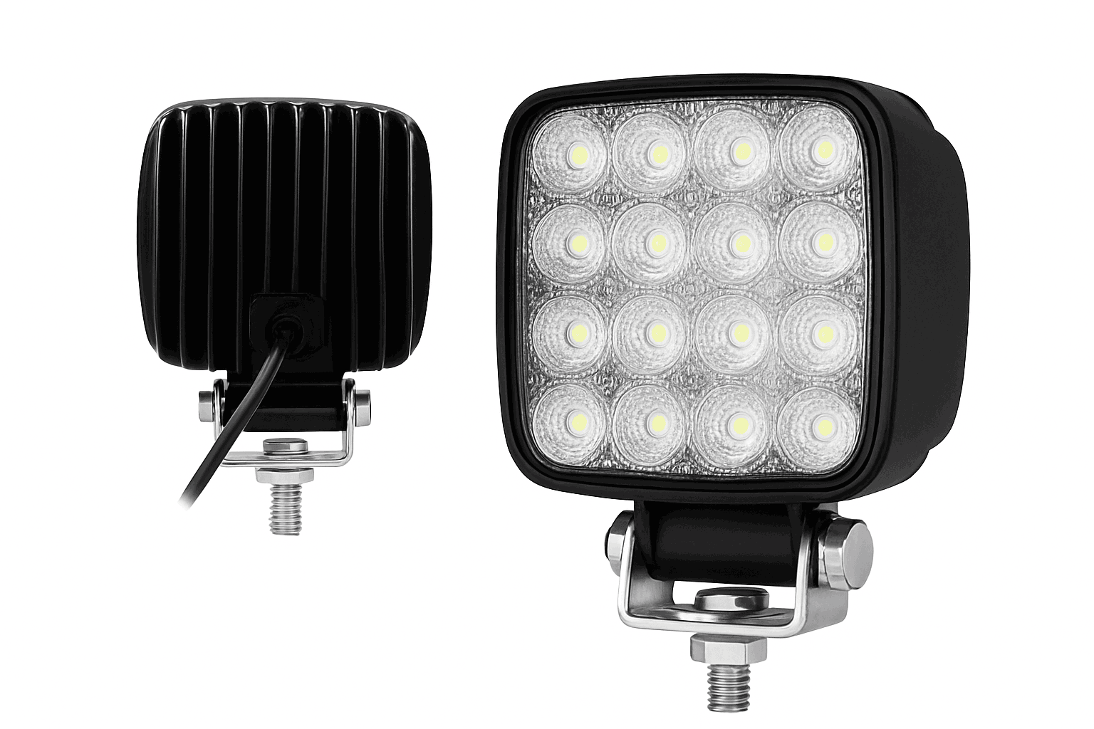 4 Inch LED Flood Light for Tractors, Forklifts & Off-Road Vehicles-WHITE / 6000K