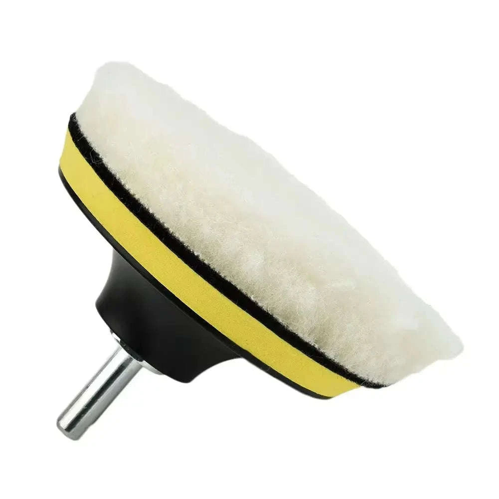 4 Inch Wool Polishing Pads for Drill Polisher-Default Title