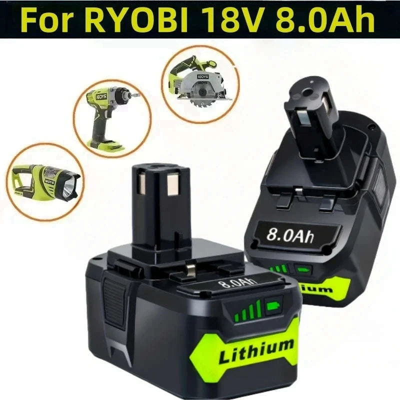 4-Pack 18V 8000mAh Li-Ion Replacement Battery-4PCS / United States