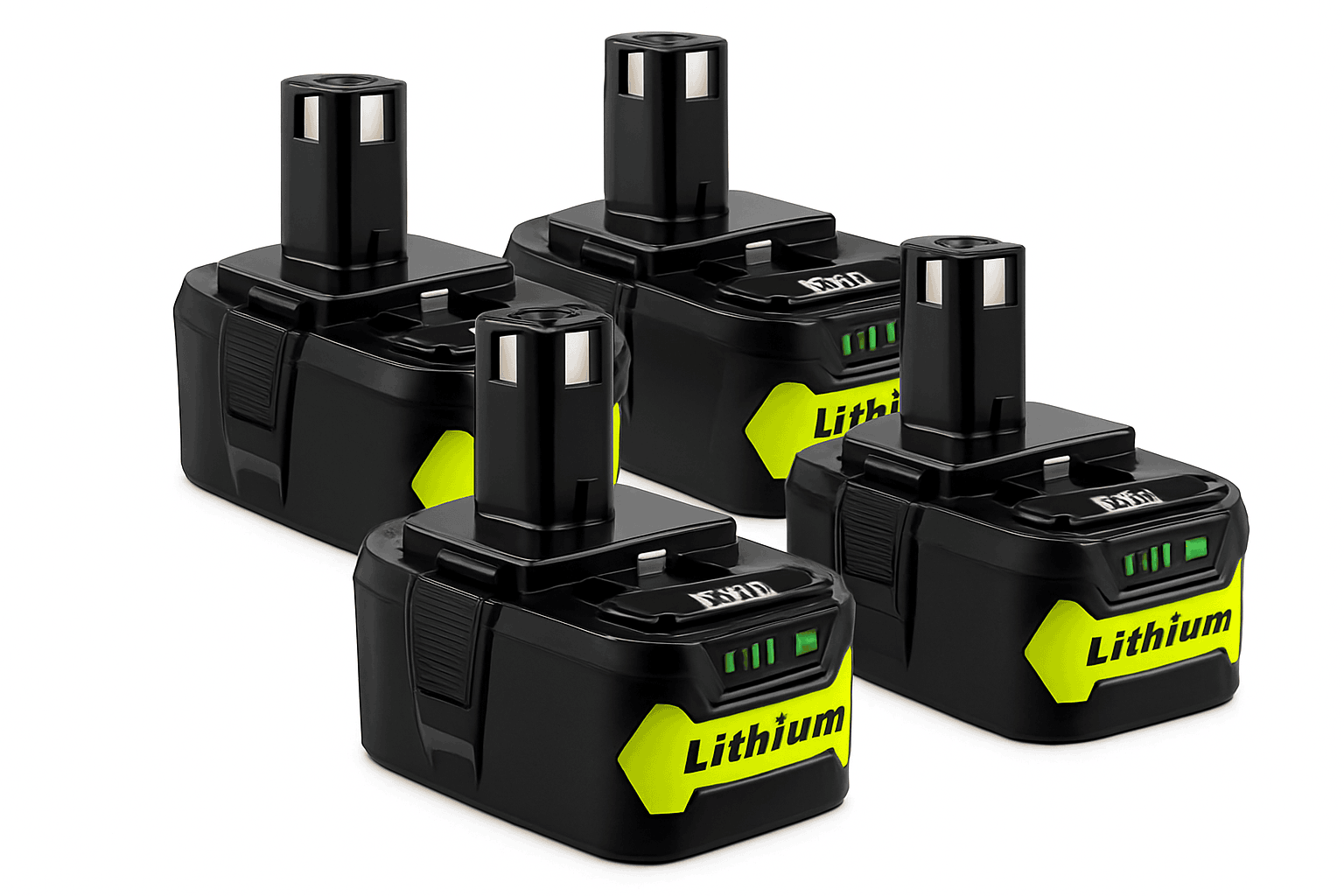 4-Pack 18V 8000mAh Li-Ion Replacement Battery-4PCS / United States