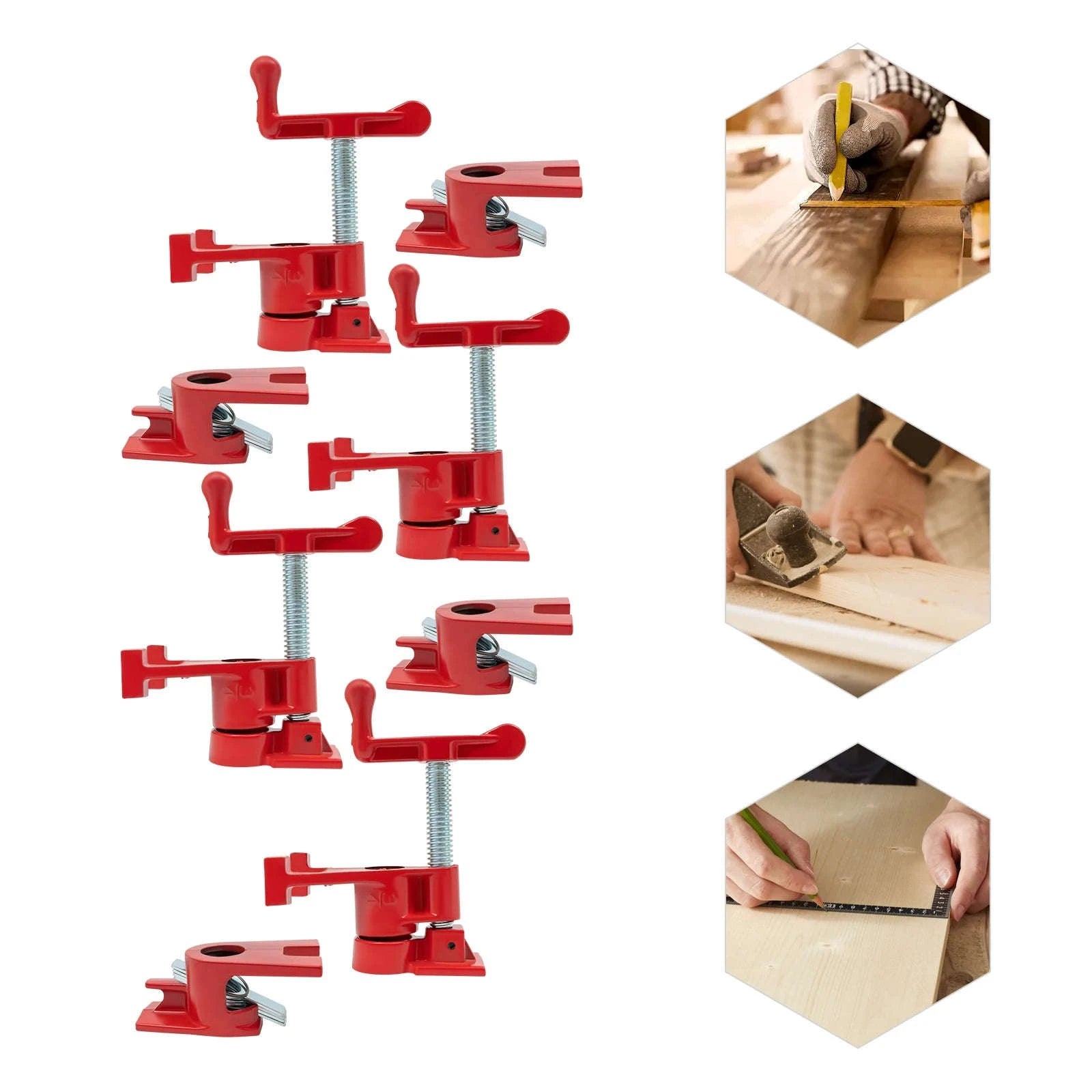 4-Pack 3/4 Inch Wood Gluing Pipe Clamp Set-Germany