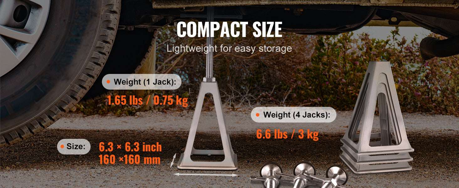 4 Pack RV Stabilizer Jacks 6000 lbs Adjustable Aluminum Leveling-france
