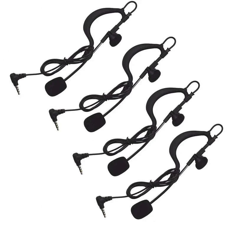 4-Person Referee Intercom Headset V4C 1200m Full Duplex Bluetooth-V4Cx4 add Handbag