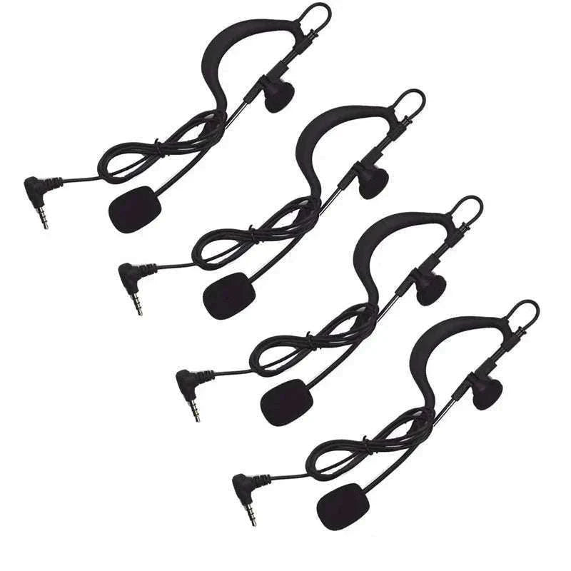 4-Person Referee Intercom Headset V4C 1200m Full Duplex Bluetooth-V4Cx4 add Handbag