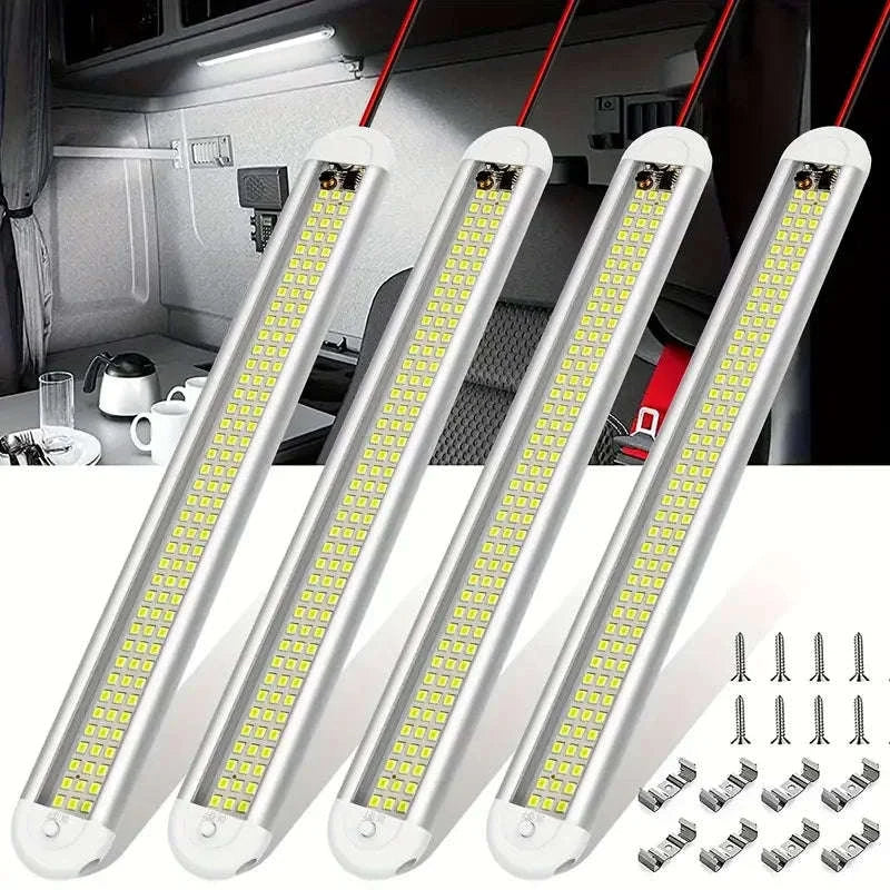 4-Piece 12V/24V LED Interior Light Bar Set-JX3385-4 / China Mainland