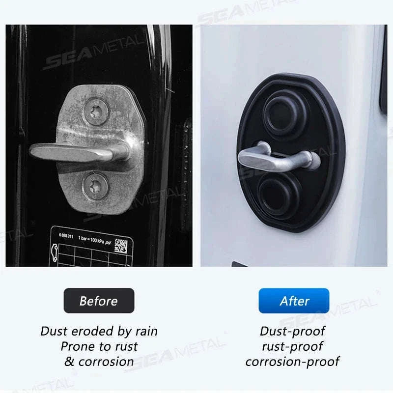4-Piece Car Door Lock Protector Cover-4pcs