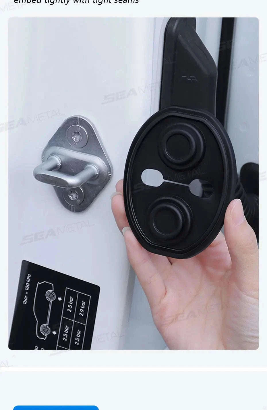 4-Piece Car Door Lock Protector Cover-4pcs