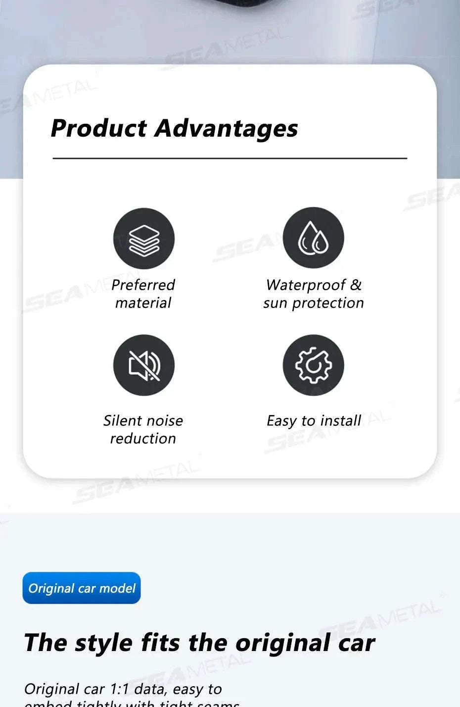 4-Piece Car Door Lock Protector Cover-4pcs