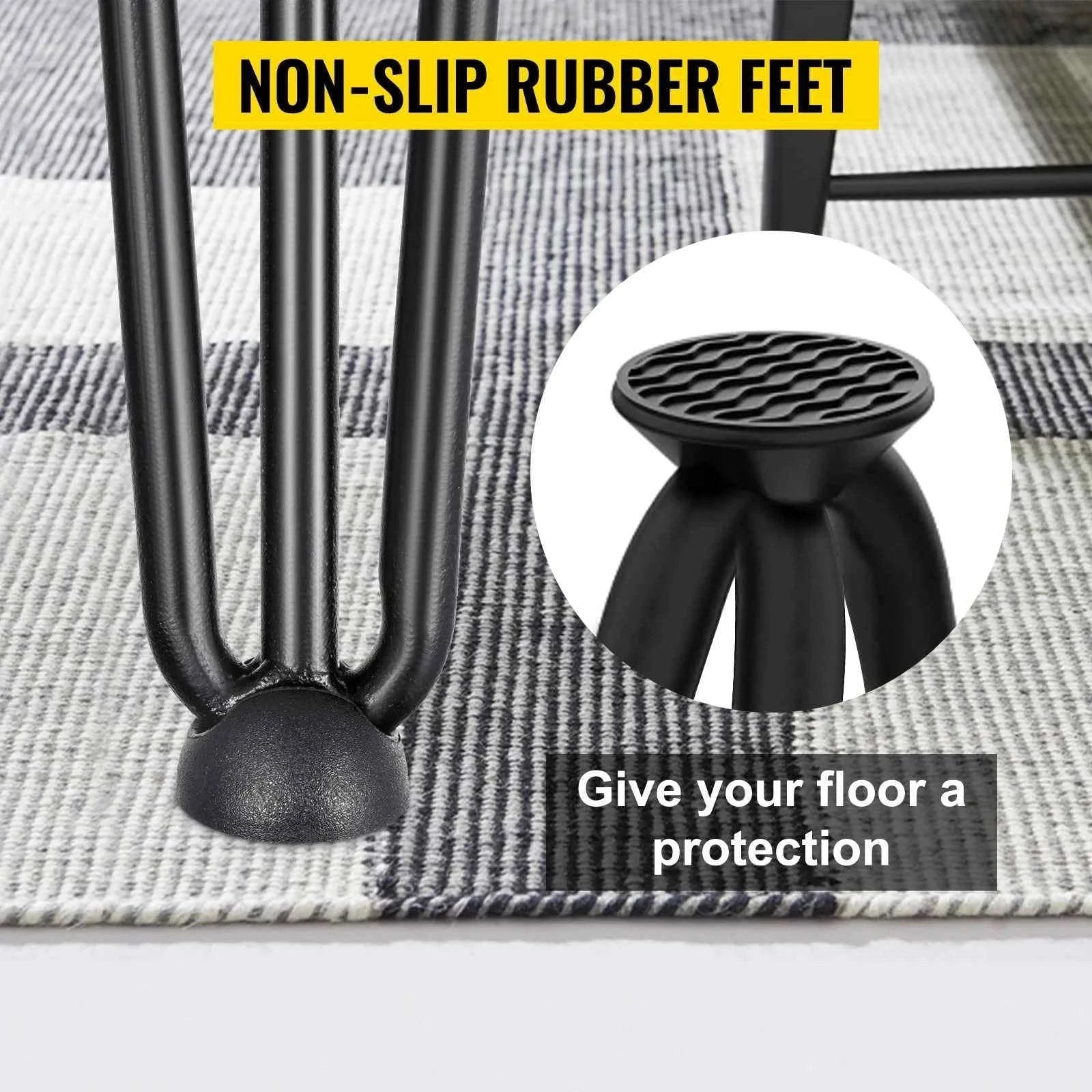4-Piece Metal Hairpin Table Legs 16-40 Inch 3-Rod Furniture Legs-20 inch / spain