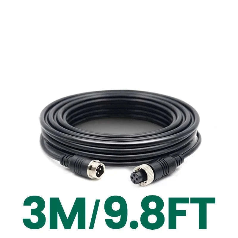 4-Pin Aviation Extension Video Cable for Vehicle Camera Monitor Connection-15m