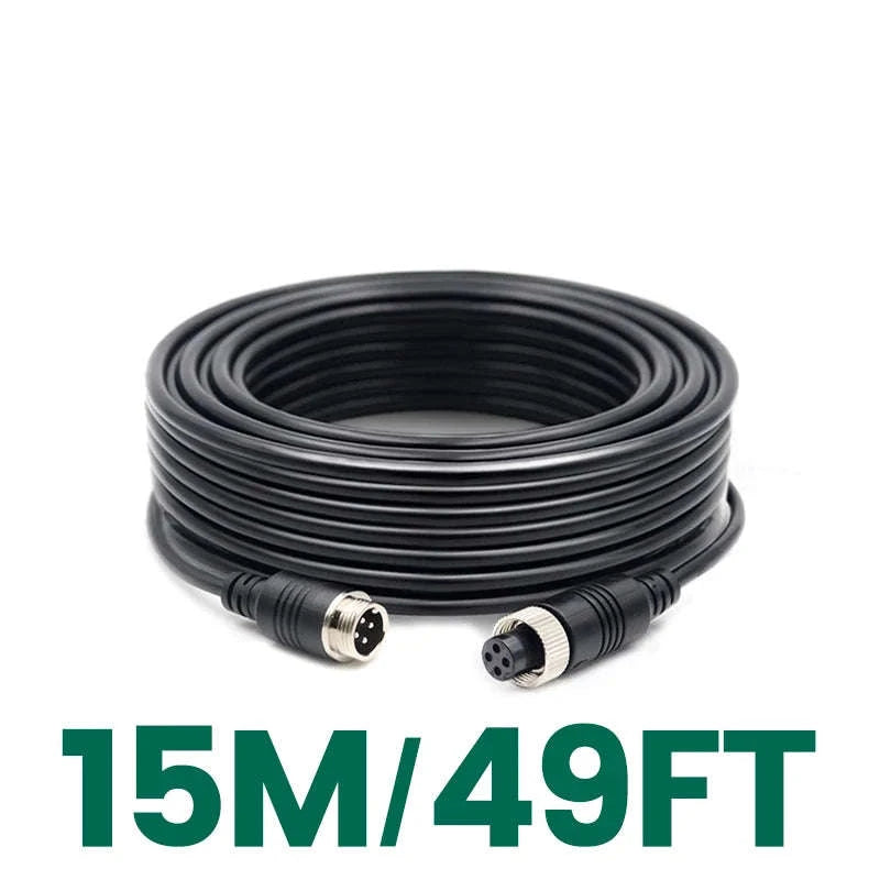 4-Pin Aviation Extension Video Cable for Vehicle Camera Monitor Connection-15m