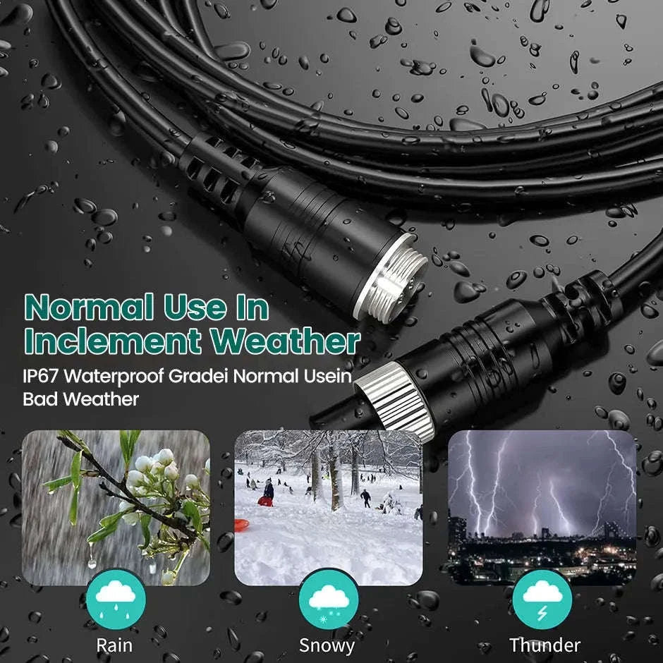 4-Pin Aviation Extension Video Cable for Vehicle Camera Monitor Connection-15m