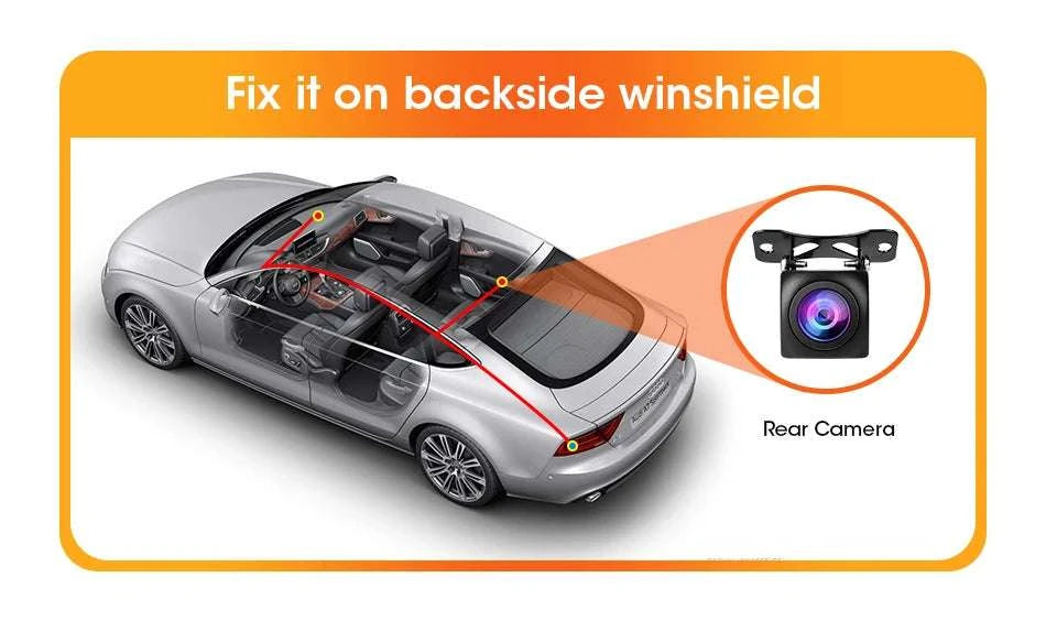 4‑Pin Rear View Backup Camera 1080P Waterproof Night Vision-For 4pin DVR