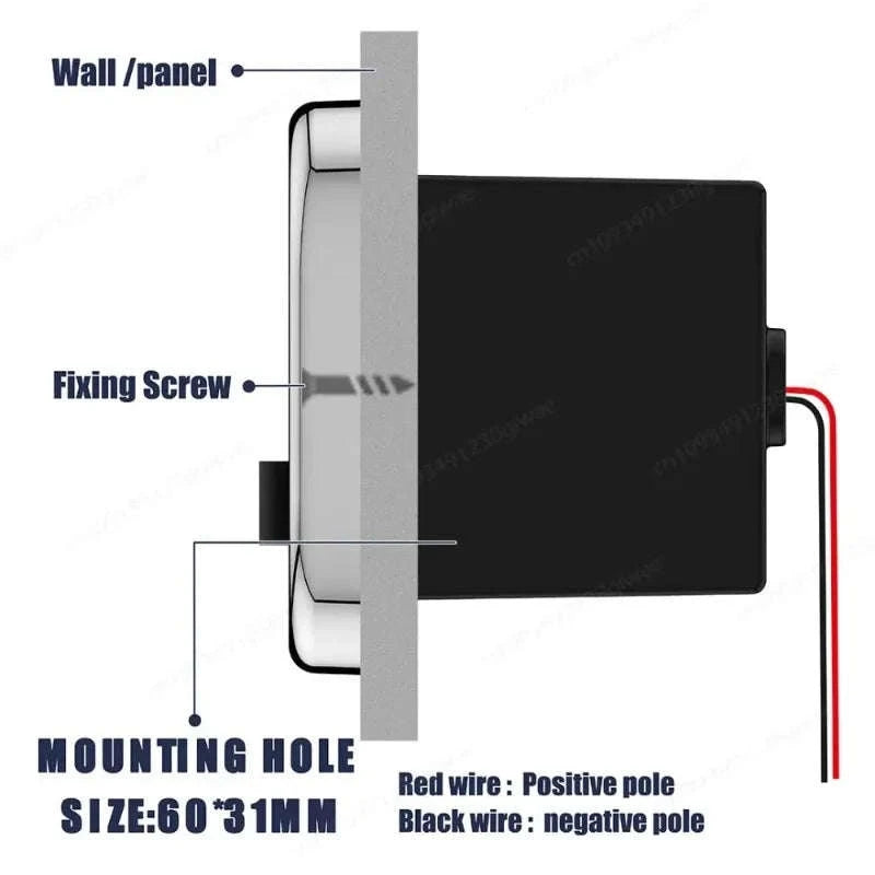 4-Port 12-24V USB Outlet Fast Charging Socket-UCC-4Port-Voltmeter