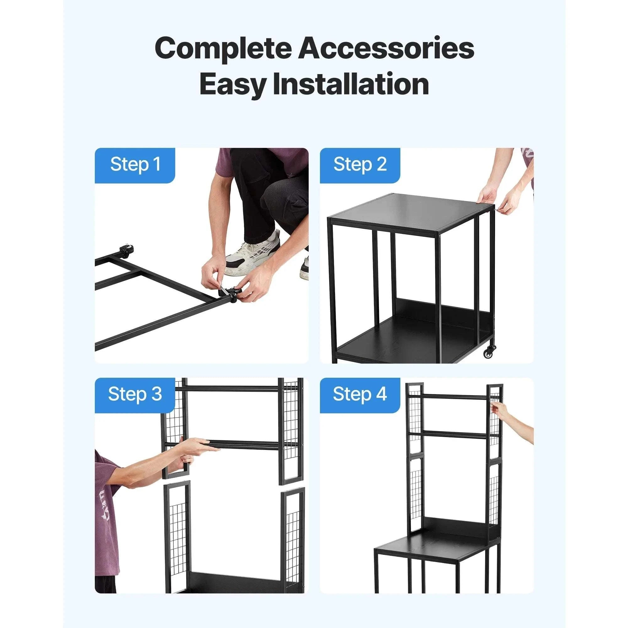 4-Tier 3D Printer Filament Storage Rack with Wheels & Stand-4 Tier / United States