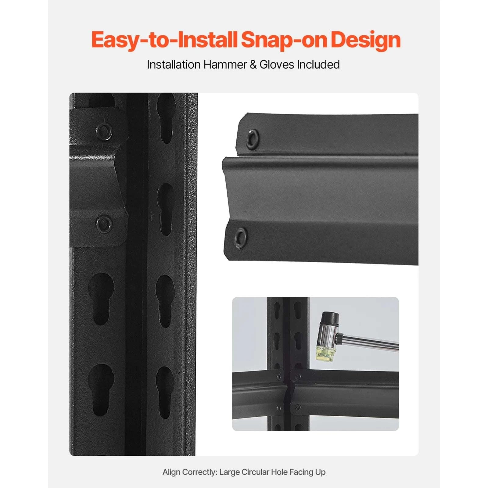 4-Tier Adjustable Garage Storage Shelves 2400 lb Heavy Duty Rack-20 x 40 x 57 in / UNITED KINGDOM